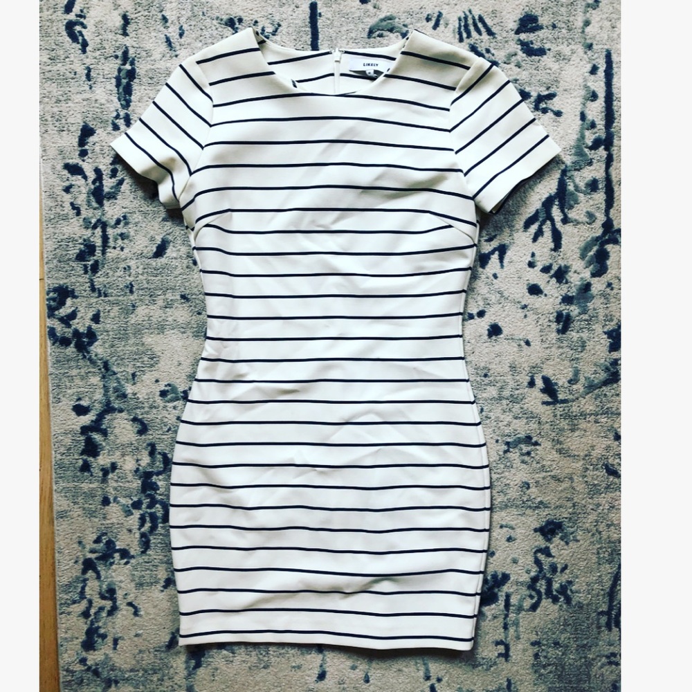 LIKELY Bodycon Striped Dress